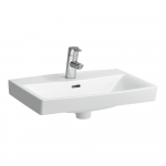 Praustuvas Laufen PRO N 560x420x70 mm, su 1 anga maišytuvui viduryje, spalva - balta LCC (LAUFEN Clean Coat) 